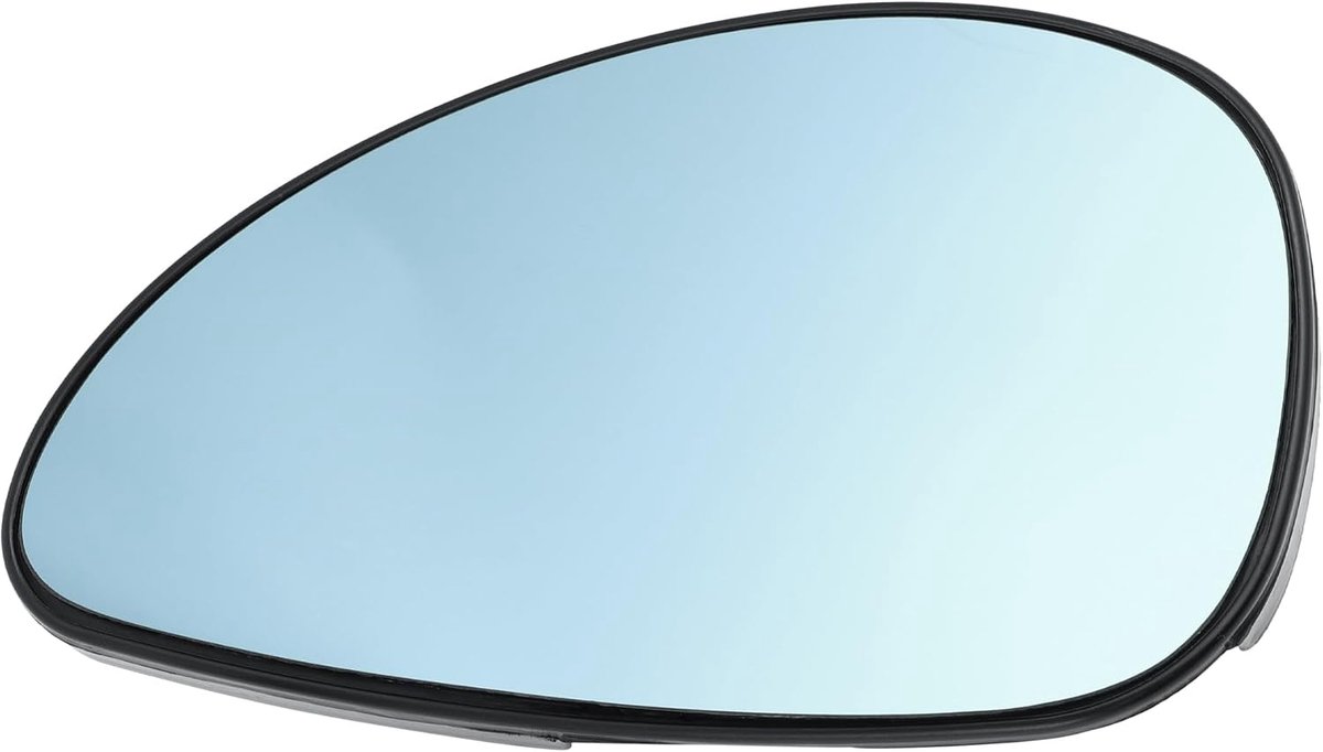 Dailygoods - Achteruitkijkspiegelglas - Vervangingsglas - Verwarmd - Blauw - Geschikt voor Citroen C4 2004-2009 - Inclusief backing plate