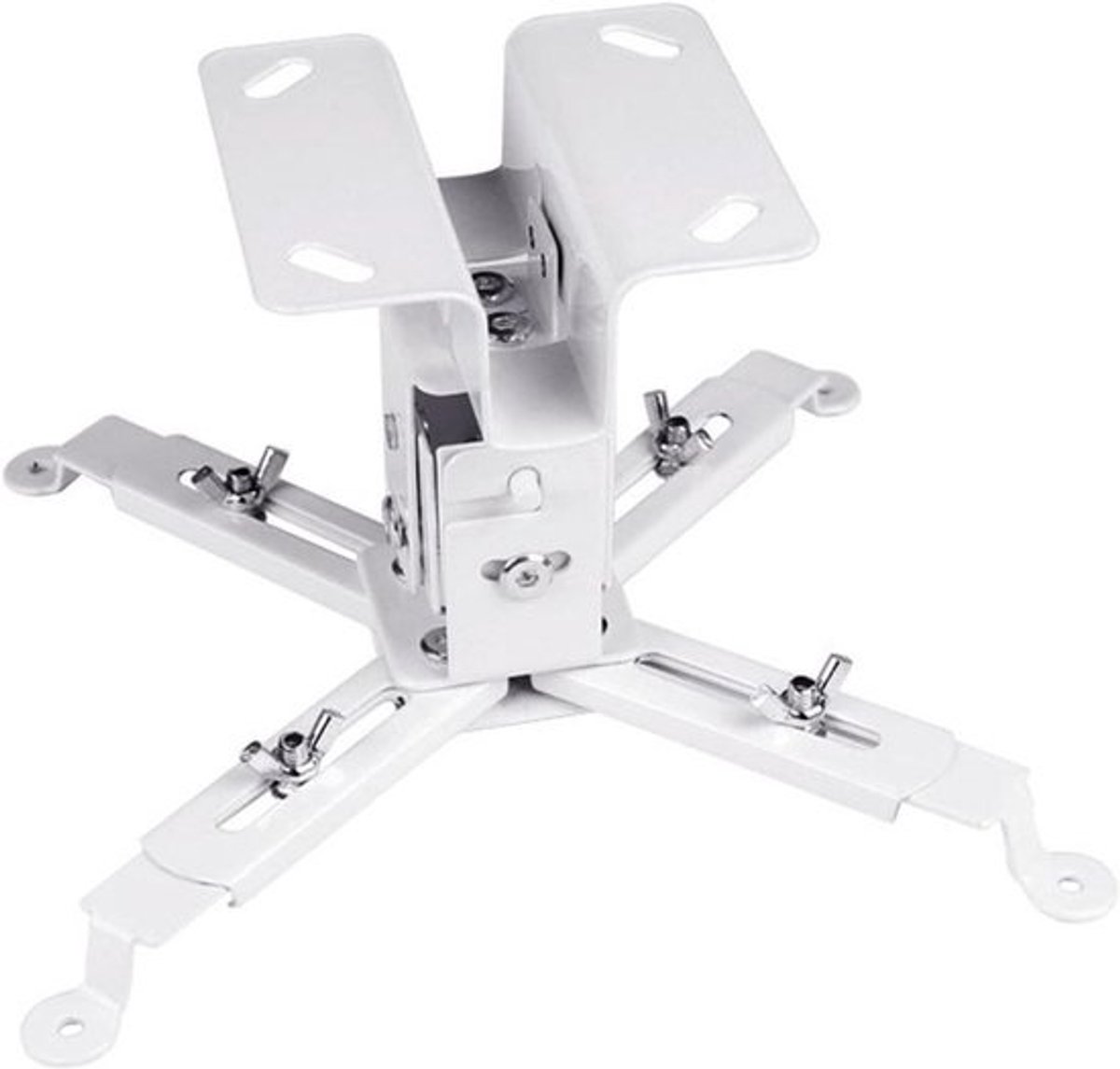 Projector Beugel - Projector Mount - Projectie Ophangen - Verstelbare Hoek - 20 cm - Wit