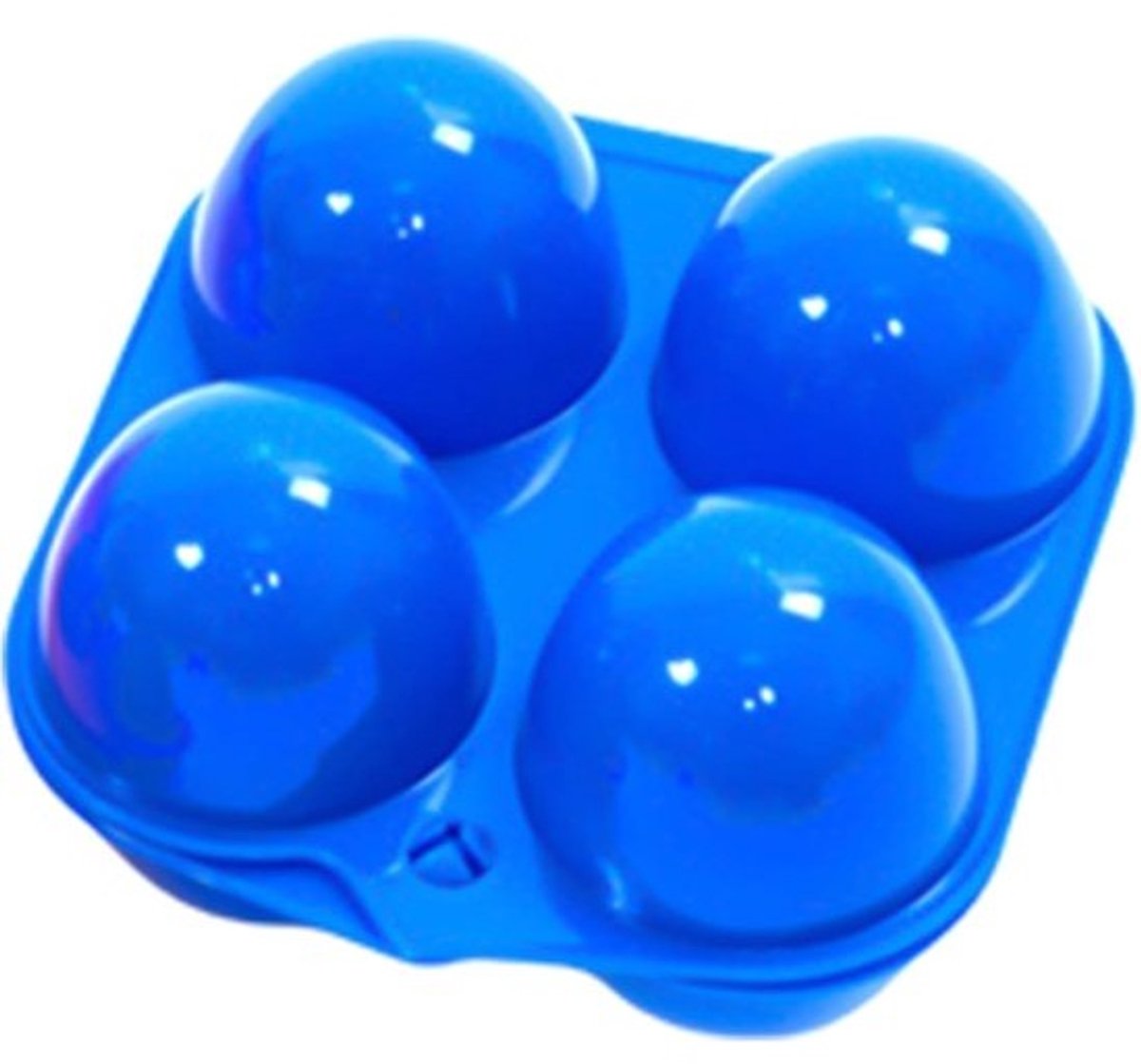 Camping Eierhouder - Eierdoos Reizen - Eieren Transporteren - Drukbestendig Ontwerp - 4 Roosters - Blauw