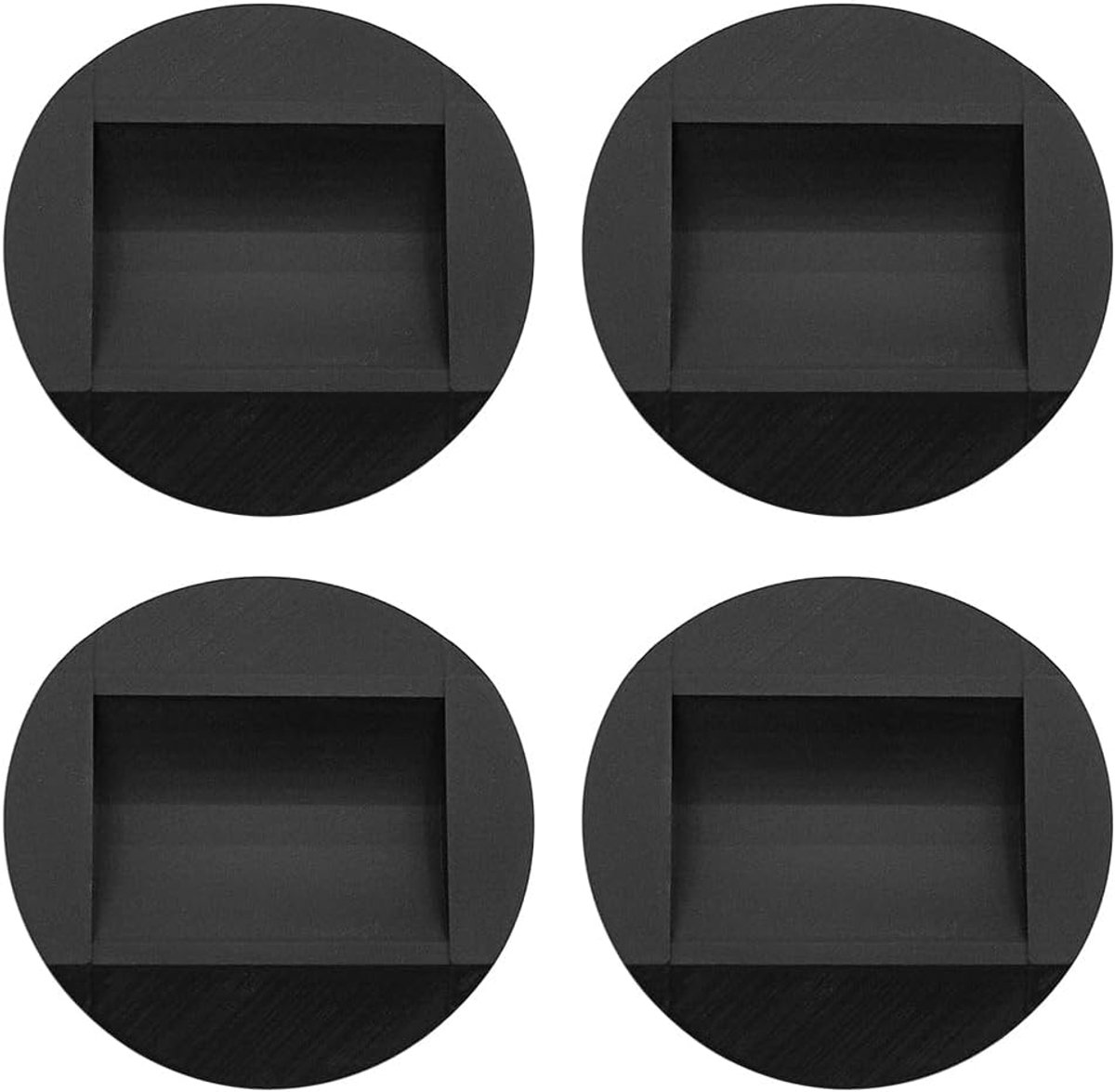 Dailygoods- Stoelwielen Antislipvoeten - Zwenkwielen - Meubelwieltjes - Rubber - Pak van 4 - Krasvrij oppervlak - Meubelwielen
