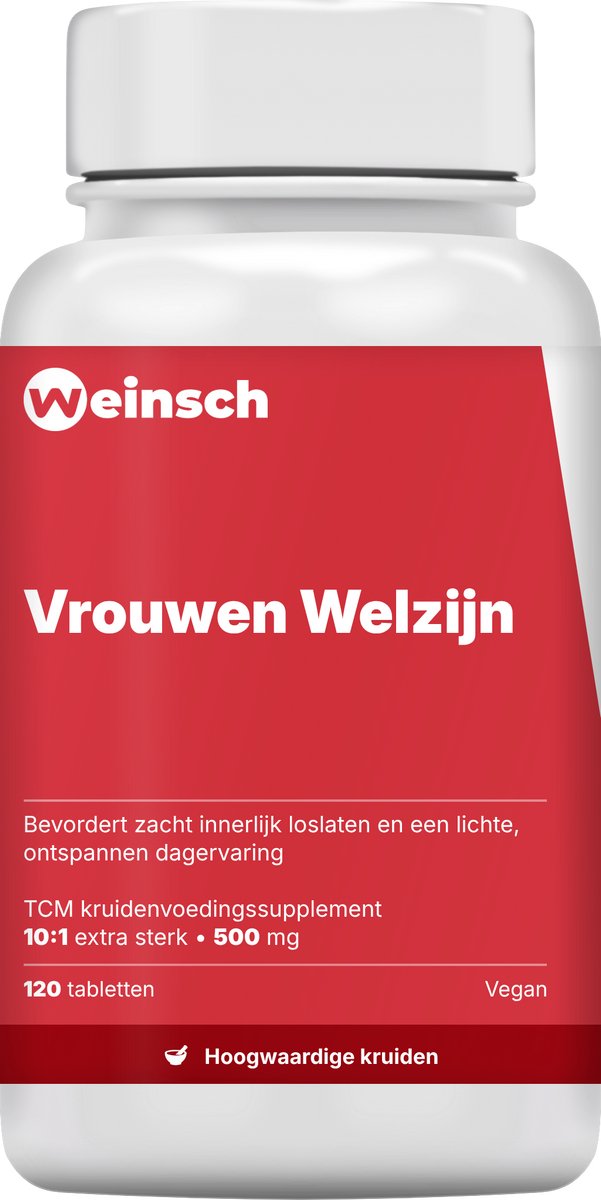 Weinsch Vrouwen Welzijn (Shao Fu Zhu Yu Pian) | 10:1 extra sterk | 500mg | 120 tabletten