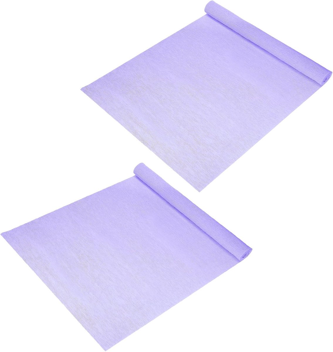 Crêpepapier, 48 x 248 cm breed, dikke crêpevellen voor knutselen, bloemen, geschenkverpakkingen, doe-het-zelf, verjaardag, bruiloft, lichtpaars
