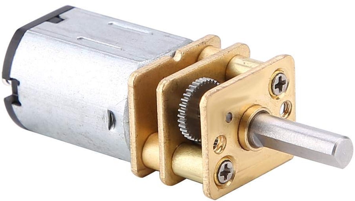 Dailygoods - micro speed reducer motor - 6V 200RPM - met metalen tandwiel - voor DIY projecten - motoronderdeel - robotica - geschikt voor elektrische
