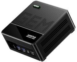 AOOSTAR GEM12+ Mini PC Barebone (No RAM No SSD), AMD Ryzen 7 Pro 8845HS 8 Core Max 5.1GHz, HDMI2.1 + DP1.4+ USB4 + Type-C 4K Four Screen Display, WiFi 6 Bluetooth 5.2, 2*2.5G LAN, 2*USB3.2, 2*USB2.0, 1*Oculink