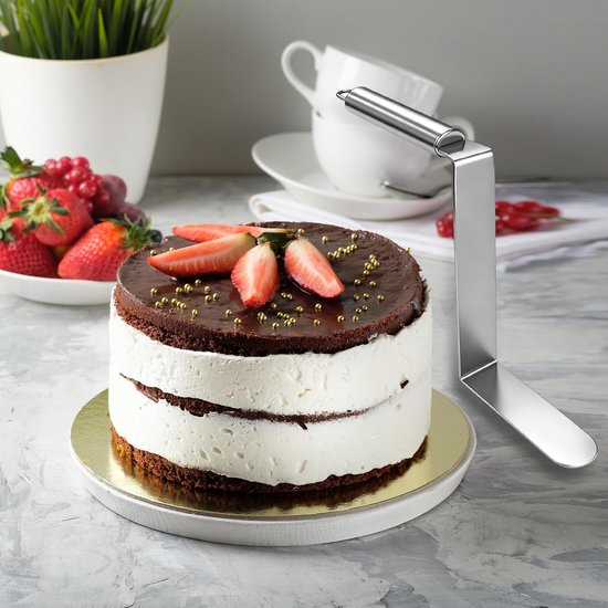 Extra hoog, roestvrijstalen mousse-taartaccessoires — afbeelding 3
