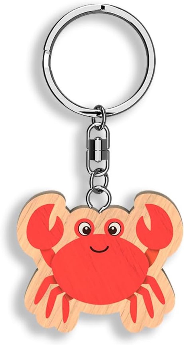 Sleutelhanger van hout, verschillende modellen, handgemaakt, duurzaam product.