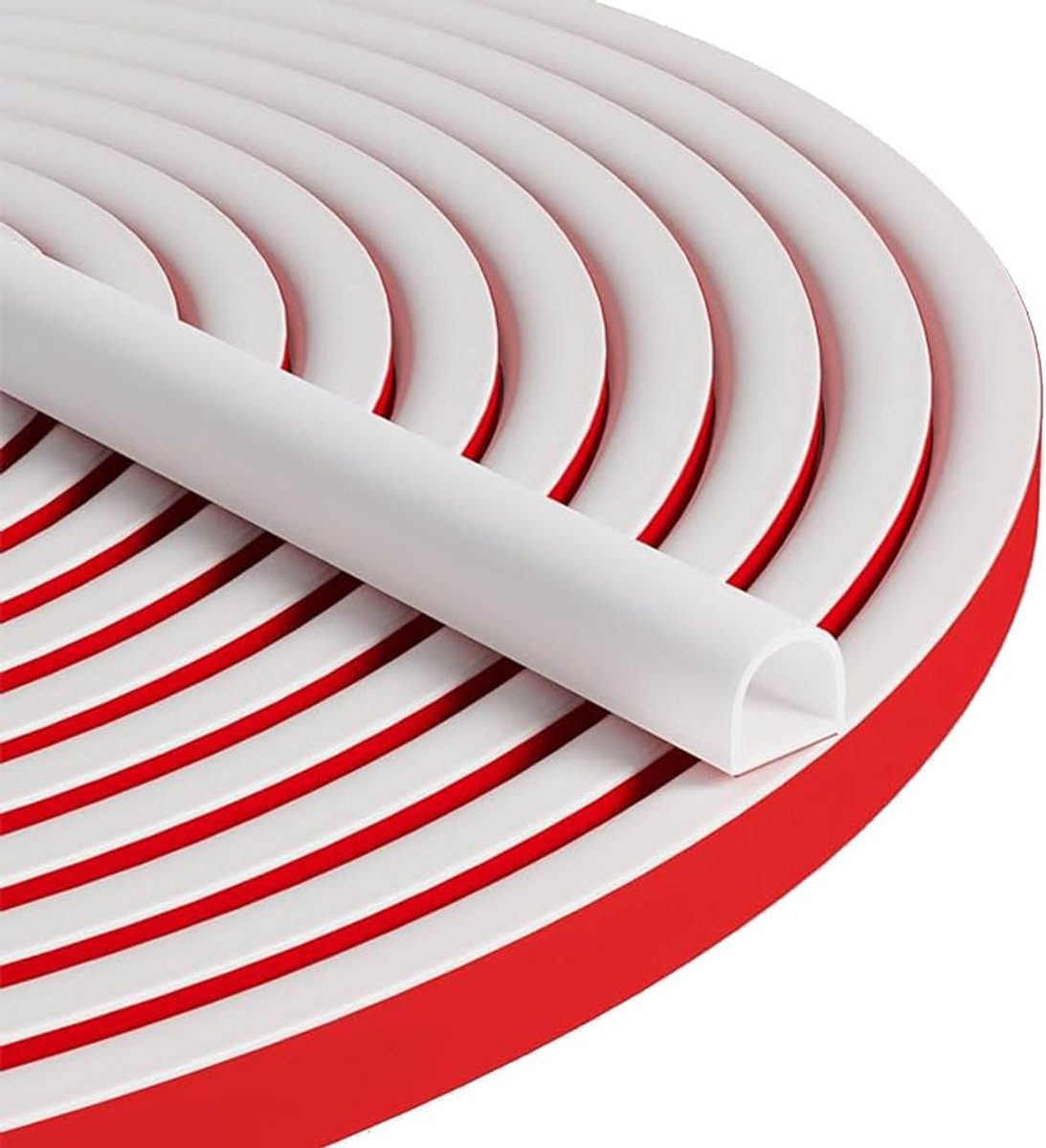 6M Deur Afdichtstrip Venster Weer Strippen 9mm (B) x6mm (T) Wit