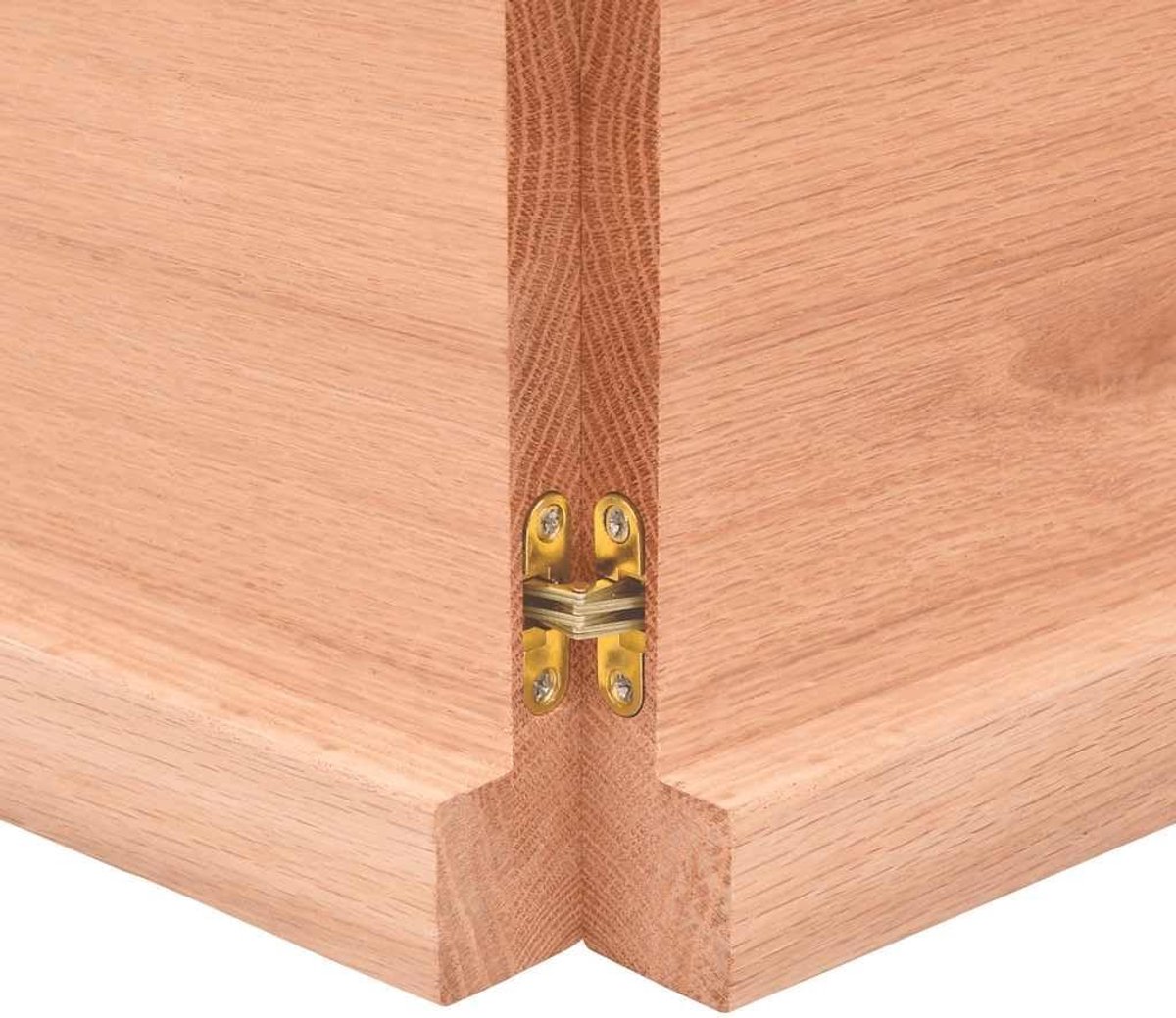 Eettafelblad, vervangingsplaat voor tafel, houten tafelblad, geschikt voor restaurant, hotel, café, eetkamer, 180 x 40 x (2-4) cm, massief hout, behandeld boomrand