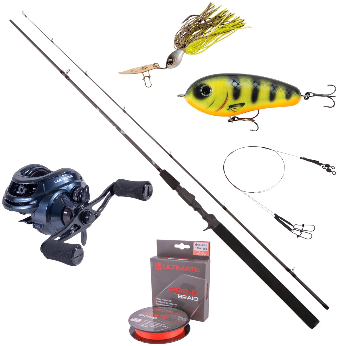 Ultimate Pike Caster Baitcaster Set 20-60g - Roofvis Set