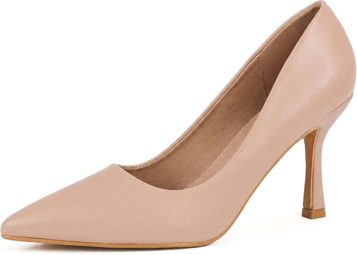 Damespumps met hoge hak, 9 cm, puntige punt, elegant