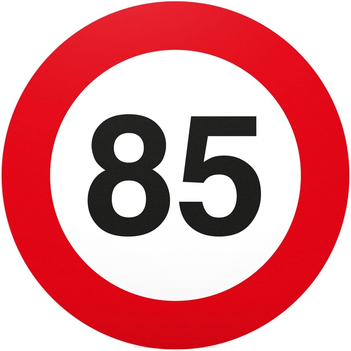 85 verjaardag verkeersbord - bord cadeau 85. Verjaardag cadeau-idee verjaardagscadeau vijftigste verjaardag verjaardag verjaardag decoratie party accessoires verjaardagskaart 20x20 cm