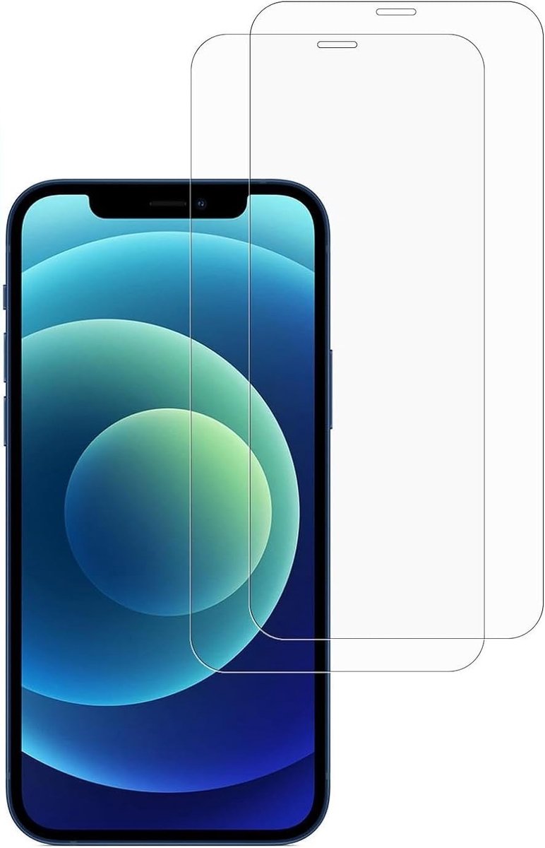 Pantserfolie, compatibel met iPhone 12 [6,1], displaybeschermfolie, beschermfolie [geen glas] Nano-Tech 9H glasfolie, 100% vingerafdruksensor, 2 stuks