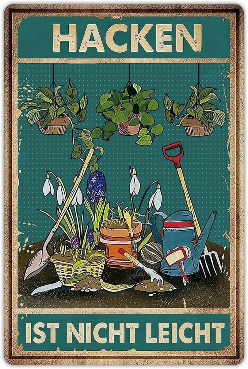 Outdoor Indoor Tuindecoratie Tinnen Bord Retro Afbeelding Tinnen Borden Woonkamer Decor Tuin Vintage Muur Wanddecoratie Borden Grappige Geschenken Badkamer Decoratie Buiten Accessoires