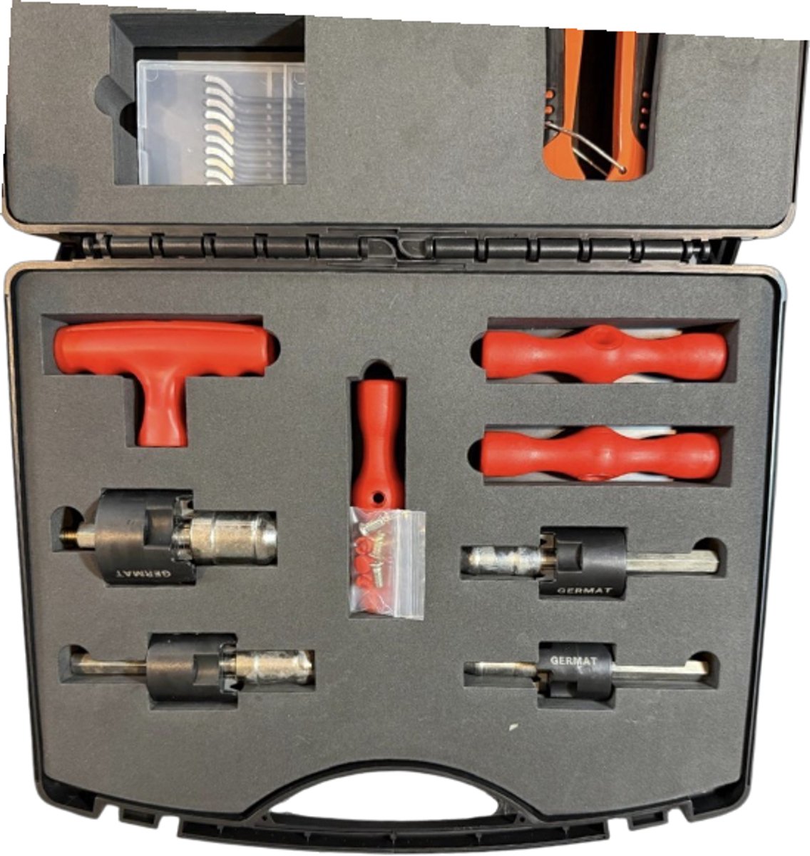 Germat Leiding Gereedschap Set – PEX AluPEX Kalibrator 16-20-26-32 mm – Kniptang 42 mm – Buizensnijder Koper/Staal 3-32 mm thumbnail 2