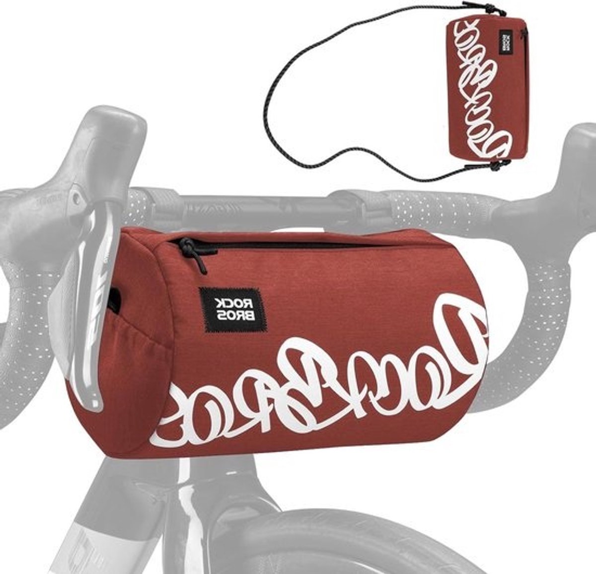 Fiets Stuurtas - Kleine Fiets Tassen - Fietstochten Organiseren - Afneembare Schouderband - 3.6 Liter - Rood