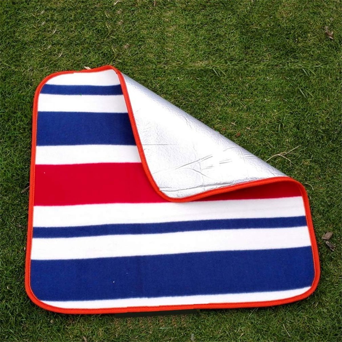 zitkussen aluminium isolerend 48x48cm zitmat met waterdichte onderkant outdoor campingmat