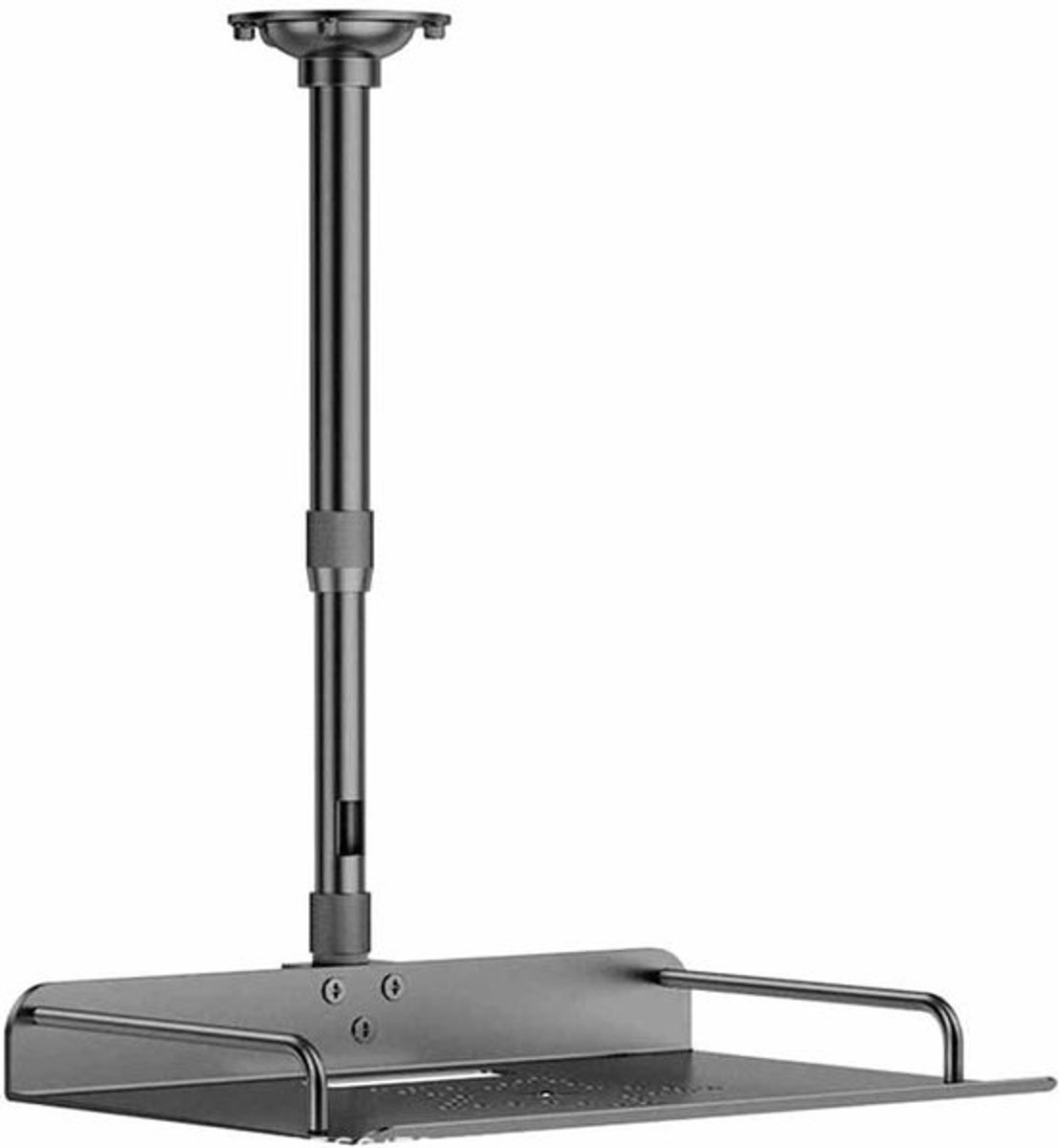 Plafondmontage Beugel - Projectorhouder Camera standaard - Videoconferentie Thuiskantoor - Verstelbaar 30-60cm - Universele compatibiliteit - Zwart