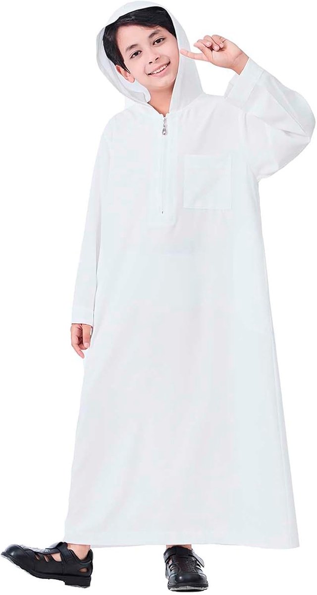 Kaftan Kaftan voor kinderen, islamitische kleding voor kinderen, geborduurde set A2