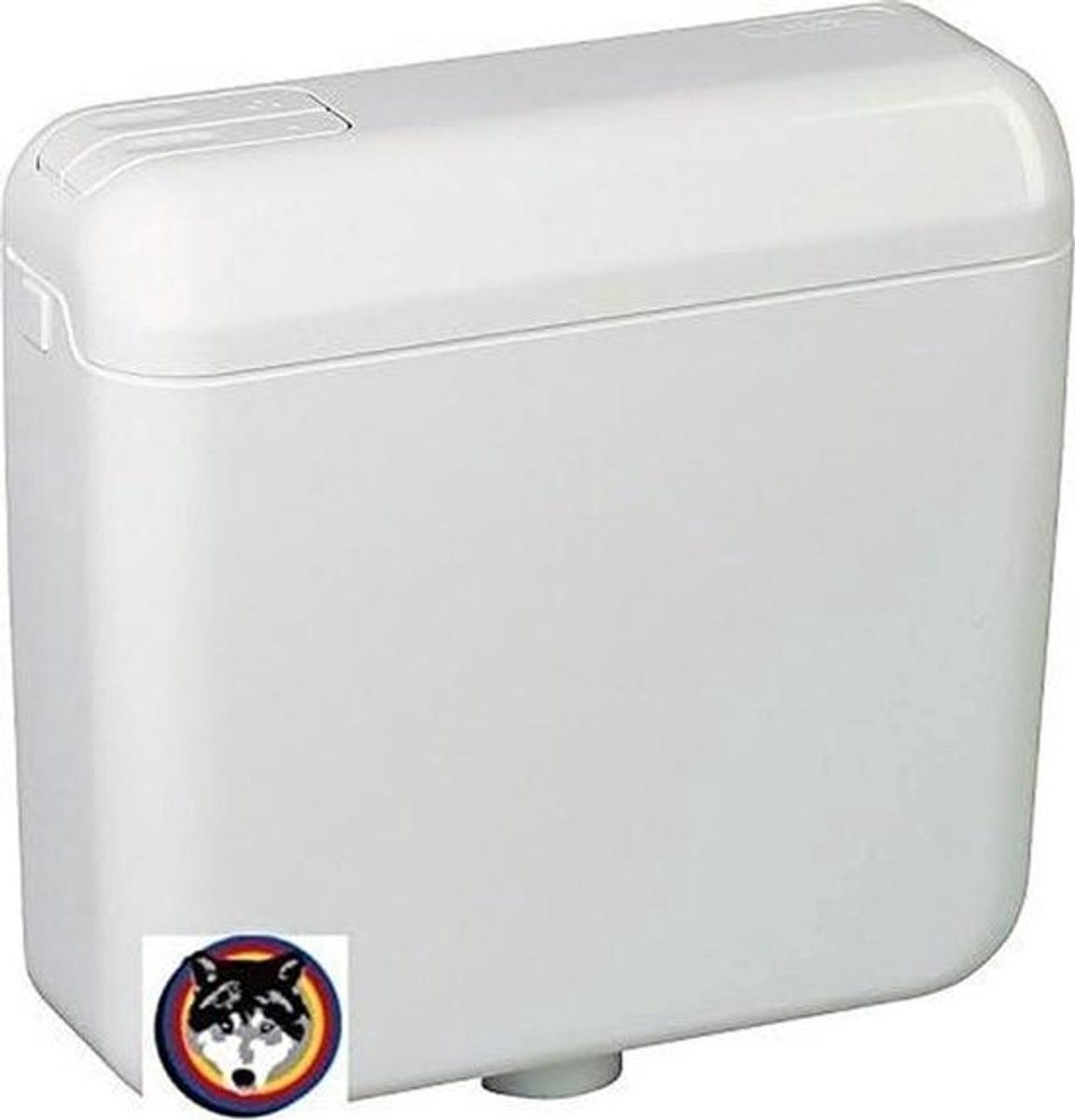 WC spoelbak opbouw - Toiletreservoir - Badkamer renovatie - Dubbele spoeling - 42 cm breed - Wit