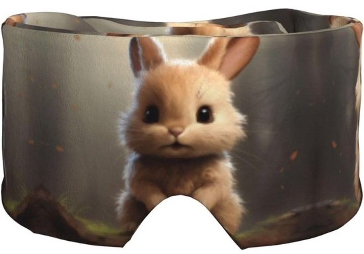 Slaapmasker Oorkussens - Oogmasker Verduisterend - Ontspannen Slapen - Verstelbaar Klittenband - 68 cm lengte - Multicolor