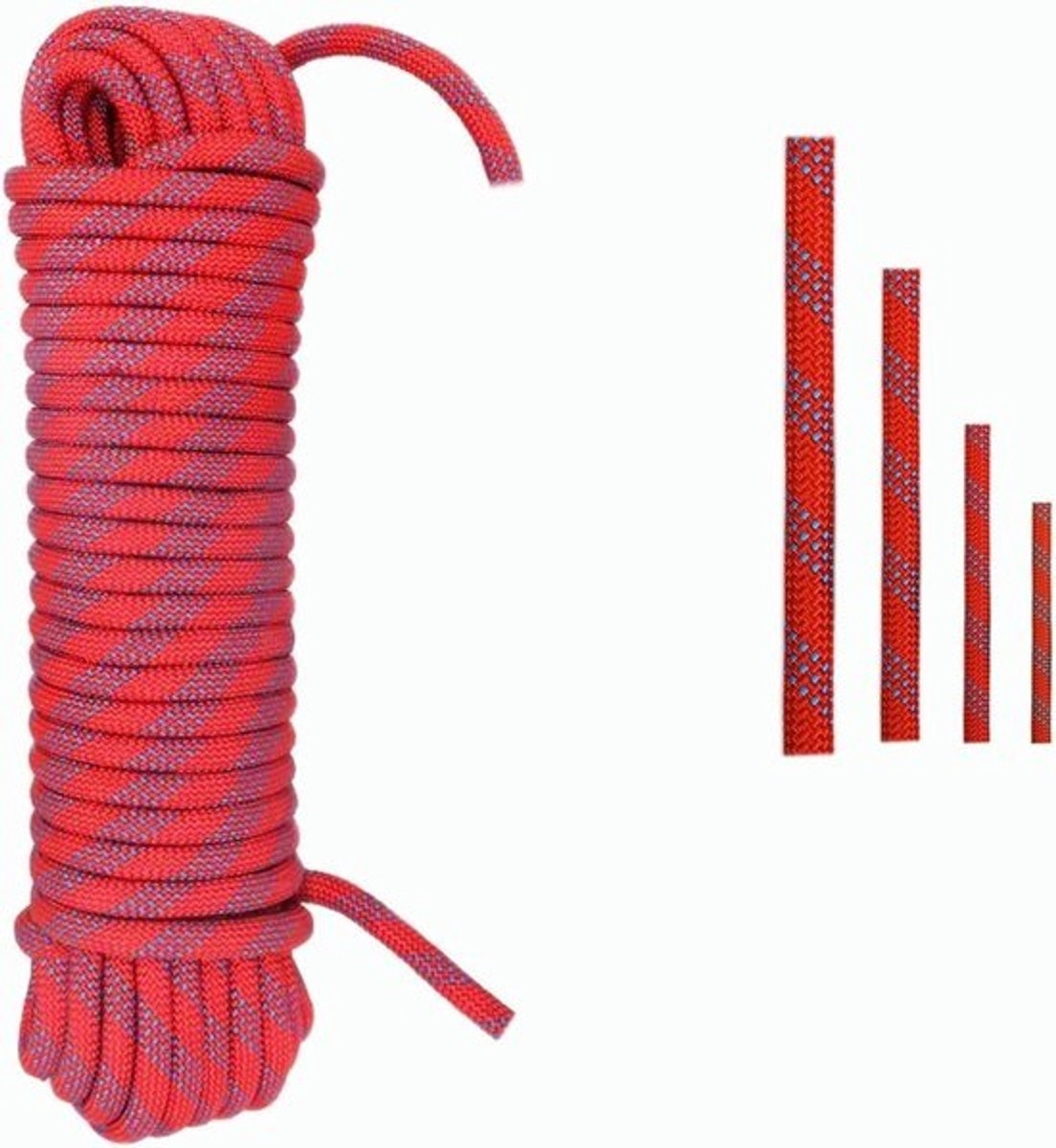 Polypropyleen Touw - Gevlochten Lijn - Outdoor Activiteiten - UV- en Chemicaliënbestendig - 12 mm x 20 m - Rood