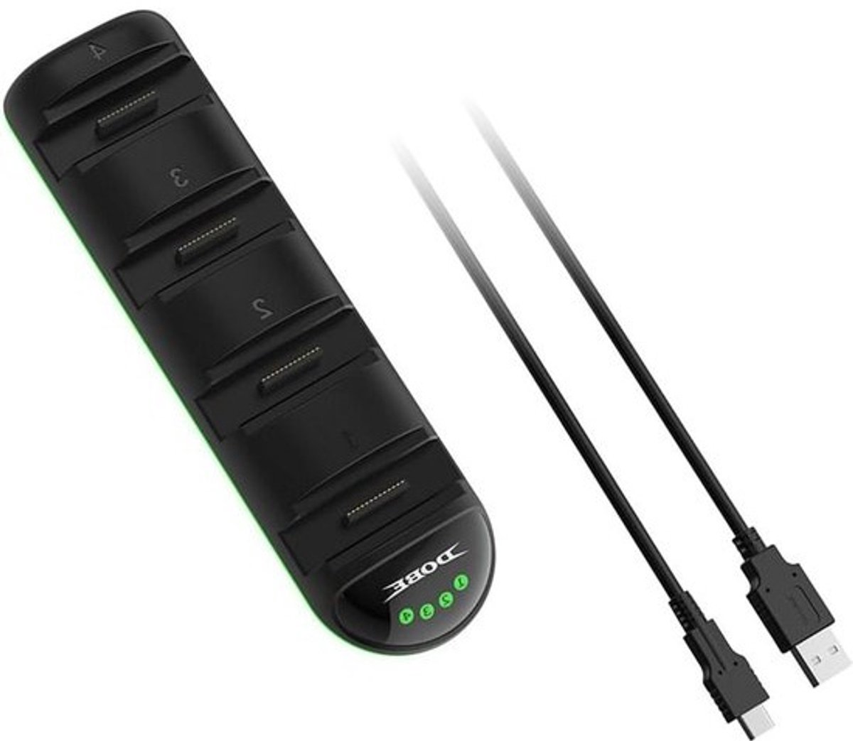 Laadstation Joy-Con Controllers - Oplaaddock Joy-Con - Controller Opladen - 4-in-1 Snel Opladen - Compact Ontwerp - Zwart