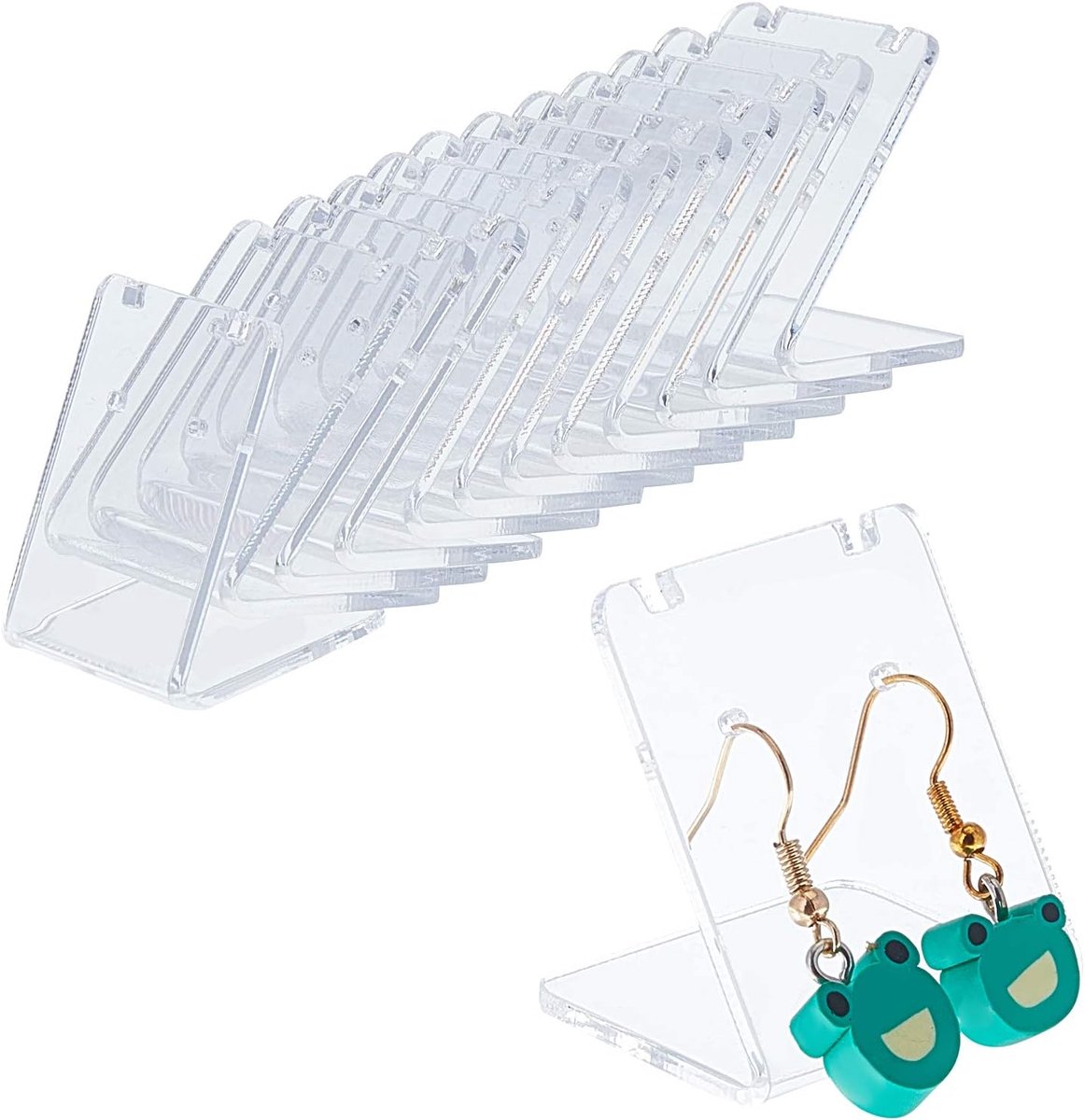 Dailygoods - Oorbelhouder - Sieraden Displays - Transparante Acryl - Organizer voor Oorbellen - Perfect voor Juweliers - 24 Compartimenten