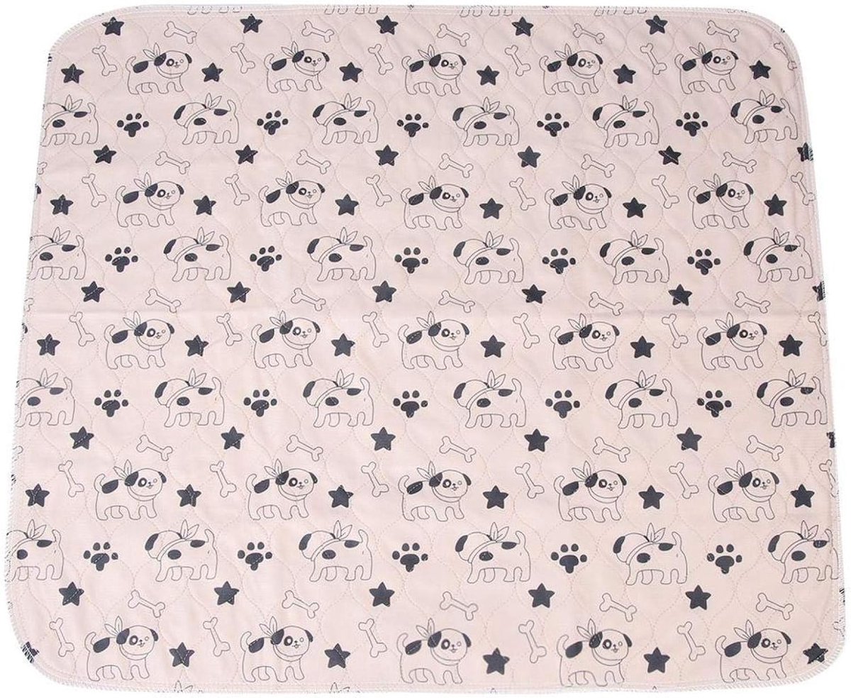Dailygoods- Plaspads 3-laags - Wasbare Plaspads - Herbruikbare Plaspads - Lekvrije Pads - Waterdichte Pads - Snelle Absorptie (70 * 80 cm) - Hondentra