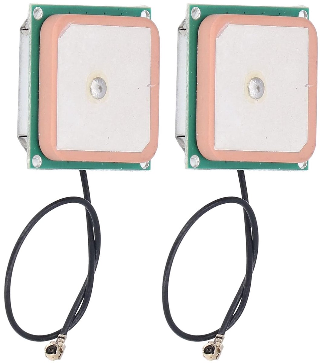 2 Stuks GPS Ingebouwde Passieve Antenne Keramische High Gain 28DBI GPS Satelliet Positionering Antenne Module voor Bus Stop Omroepers Laptop PC Auto 4S Winkels Onderhoud