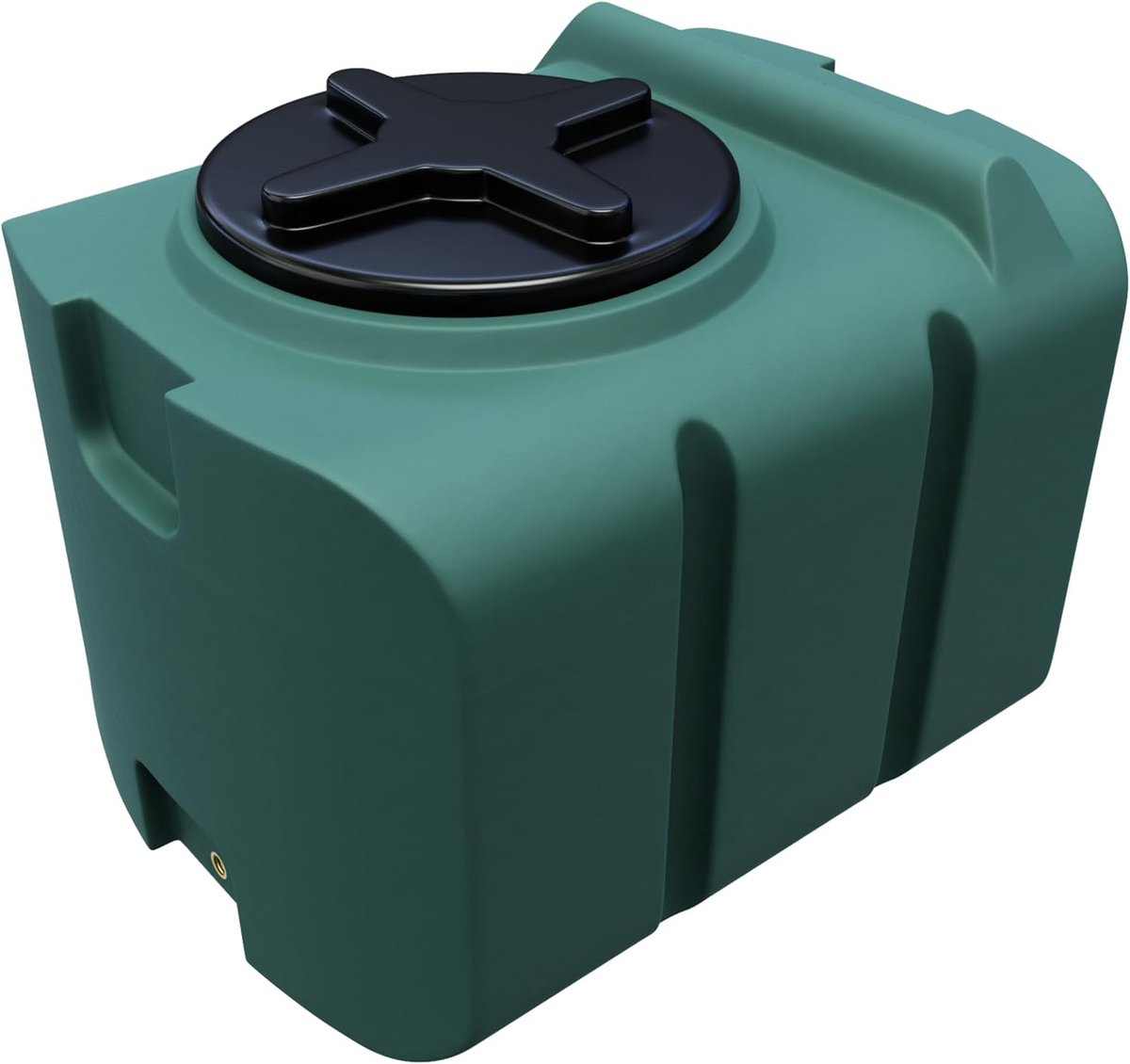 200L drinkwatertank in groen – Geschikt voor levensmiddelen, BPA-vrij, UV-bestendig, met 3/4" messing draad voor veelzijdige gebruik