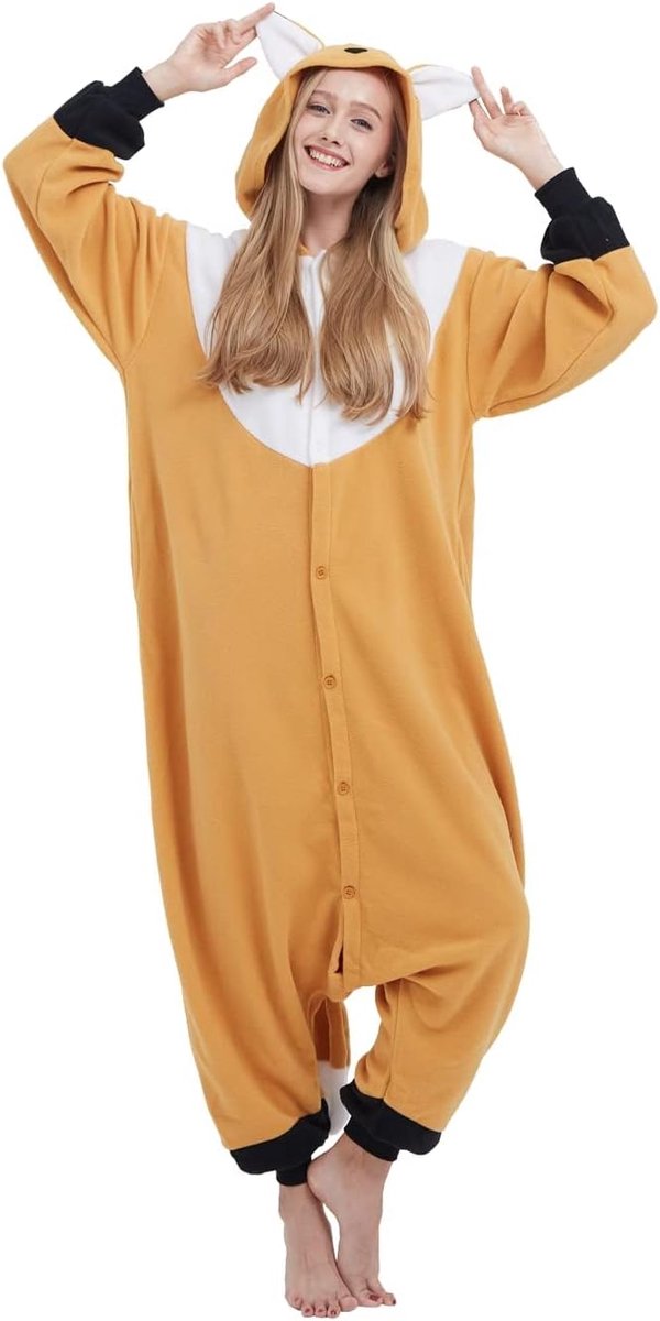 Onesie voor volwassenen, pyjama, dierenkostuum voor dames en heren, nachtkleding, eendelig, uniseks, huiskleding