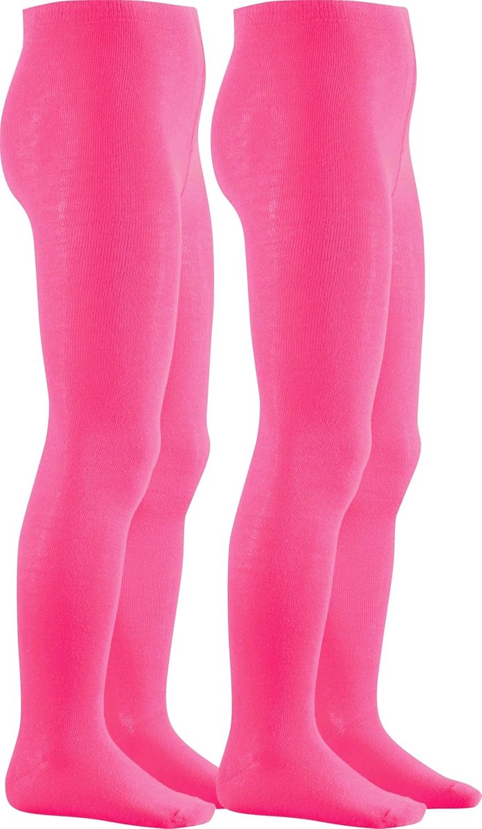 Uniseks thermische panty voor kinderen, warm, roze dubbele verpakking, 110-116