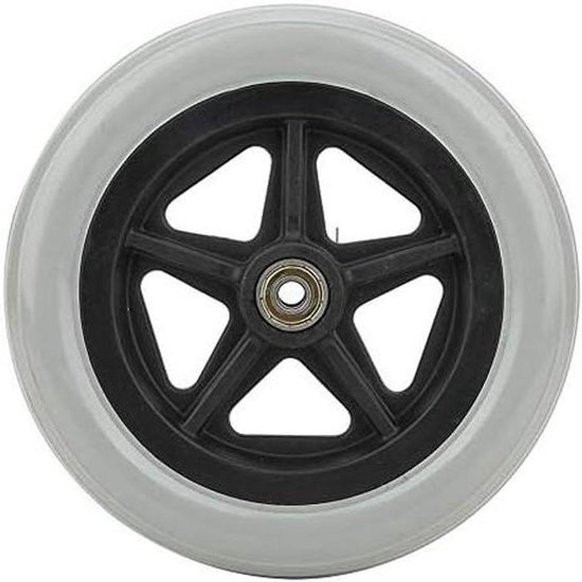 Rolstoel Voorwielen - Reservewielen Mobiliteit - Makkelijk Verplaatsen - Antislip Rubber - 7 Inch Diameter - Grijs