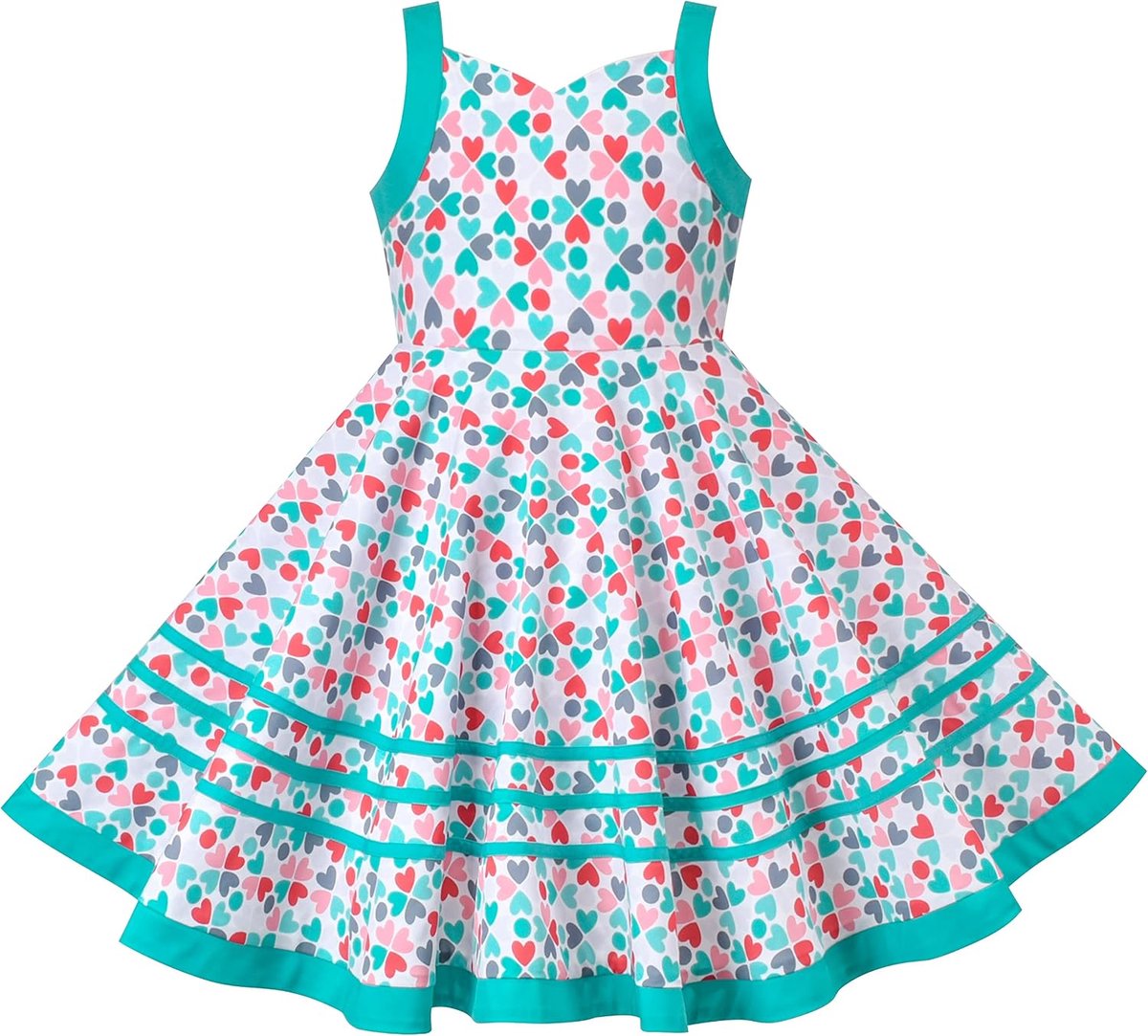 Jurk Blauw En Wit Porselein Wijnoogst Tank 6-12 jaar