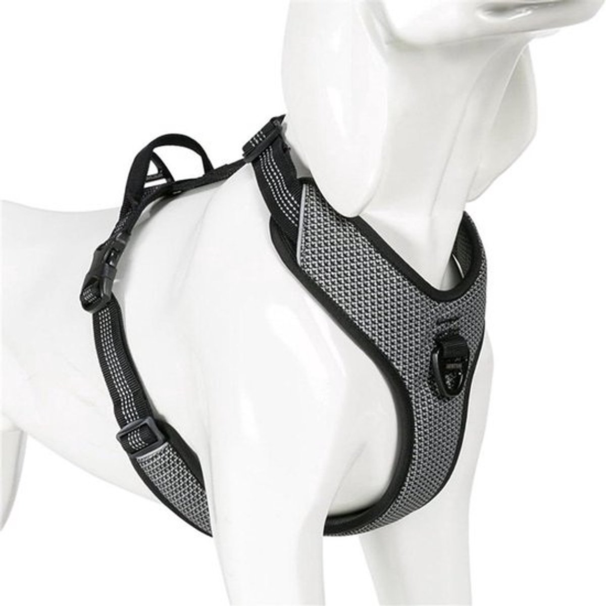 Hondentuig - Veilig Vest - Wandelen Training - Geen Trek Ontwerp - Verstelbaar - Zwart