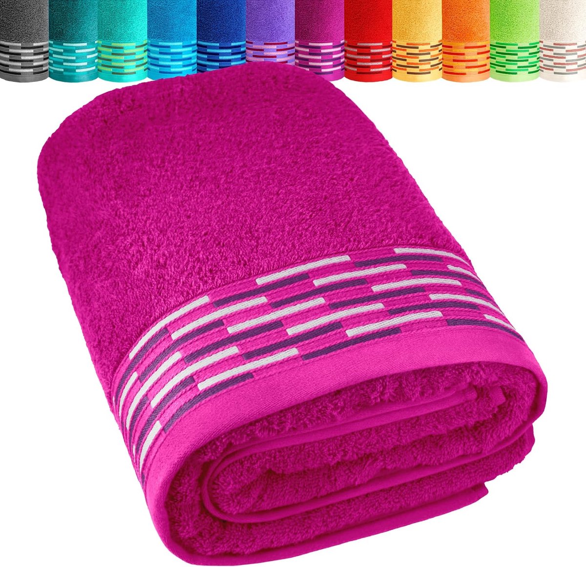 Strandhanddoek badstof Lugano, sauna handdoek paar, pure katoen handoek 100x200 cm