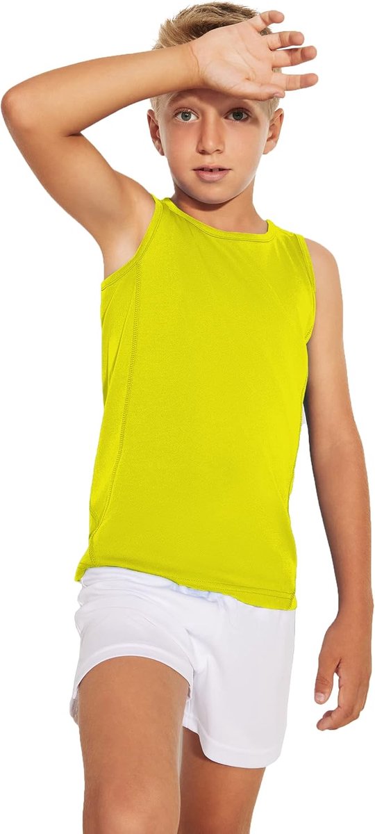 functioneel shirt voor kinderen – sportshirt zonder mouwen, armuitsnijding, comfortabel en zacht