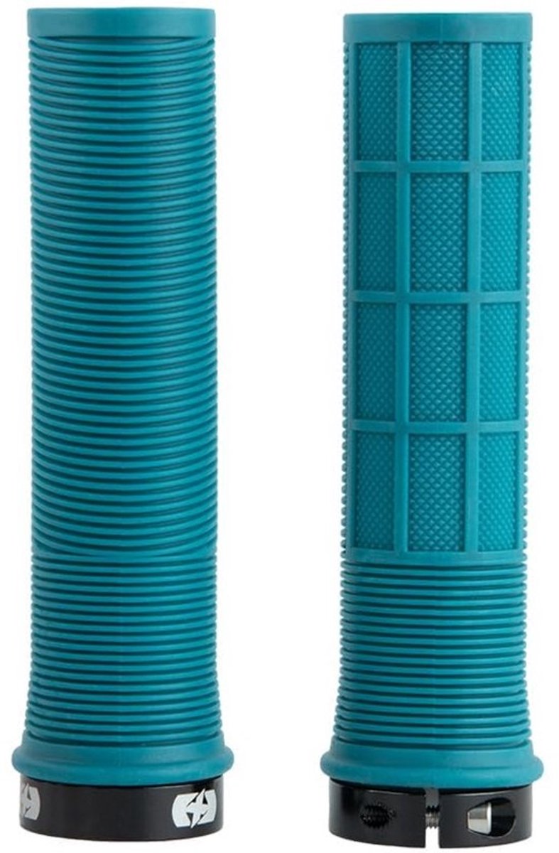 Fiets Stuur Grips - Handvatten Set - Comfortabel Fietsen - Dubbel Profiel Ontwerp - 130mm Lengte - Blauw