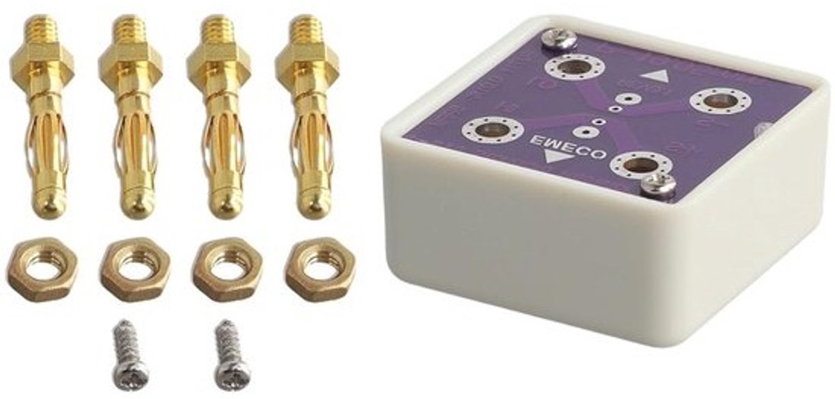 Kalibratie Adapter - Test Tool - Multimeter Testen - Vierdraads Verbinding - 4 x 4 x 2 cm - Wit