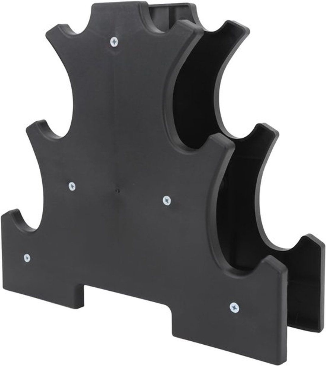 Halter Opbergrek - Halterhouder Gewichtrek - Thuis Sporten - Driehoek A-frame - 3 Rekken - Zwart