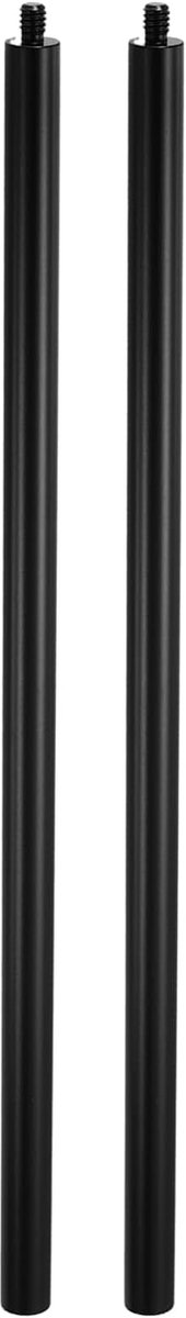 12 inch metalen verlengstang, 2 stuks 1/4"-20 vrouwelijk naar buitendraad 0,47 inch aluminiumlegering lichtgewicht stabilisator accessoire mount statief extender buis voor statief DSLR