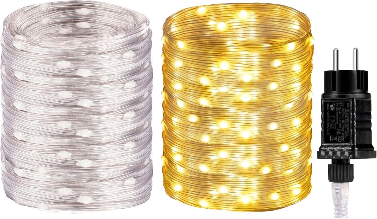 Binnen, 30 m, waterdicht, koperdraad, lichtketting decoratie voor kerstdecoratie, Halloween, party, bruiloft, doe-het-zelf, campingdecoratie