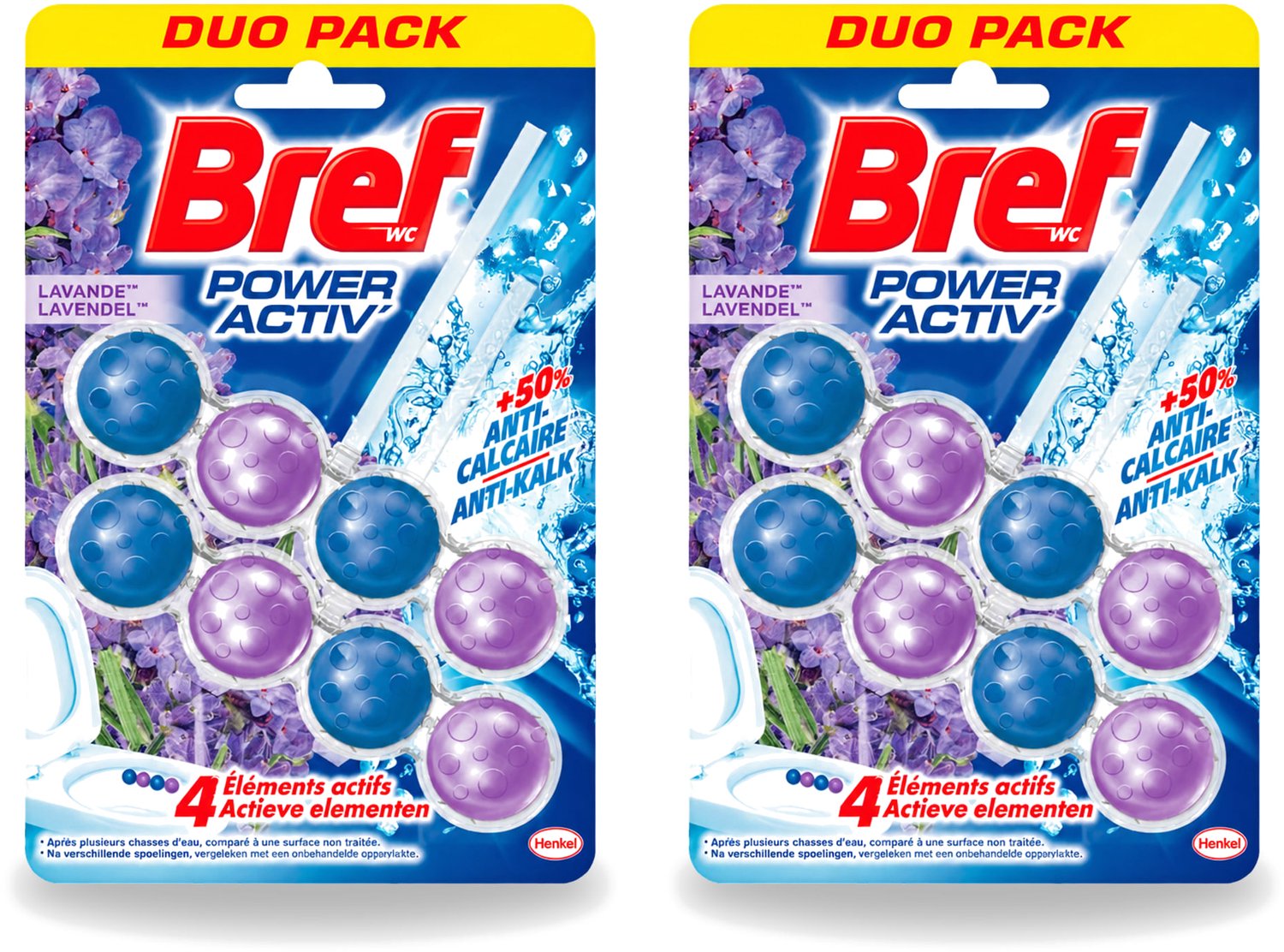 2 x Bref - Toiletblok - Lavender - Voordeelverpakking - 2 stuks