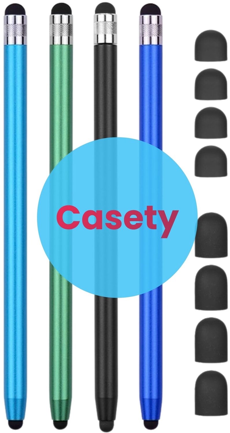 Casety 4 stuks stylus touchscreen pennetjes - Gemixte kleuren — afbeelding 2