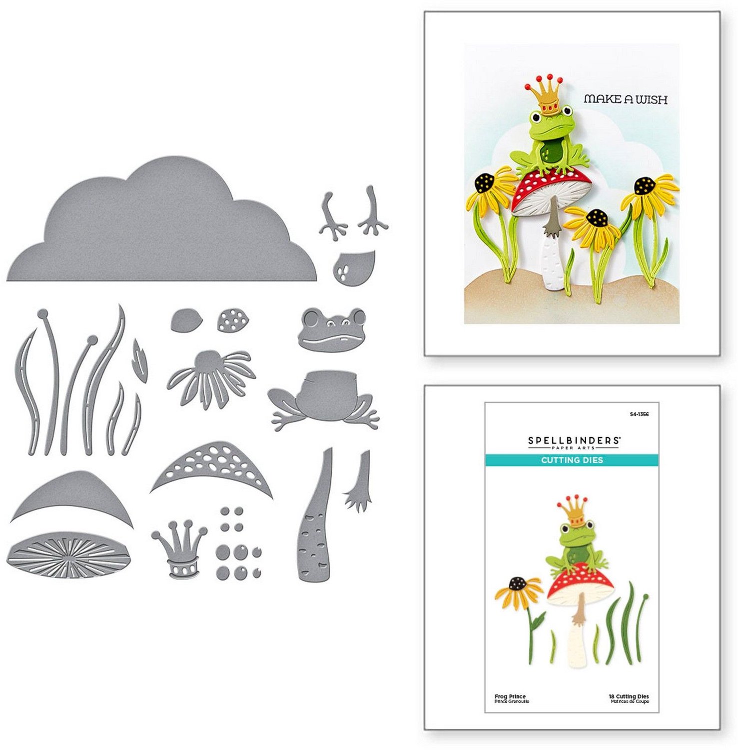 Spellbinders Snijmallen - Frog Prince - 18 st.