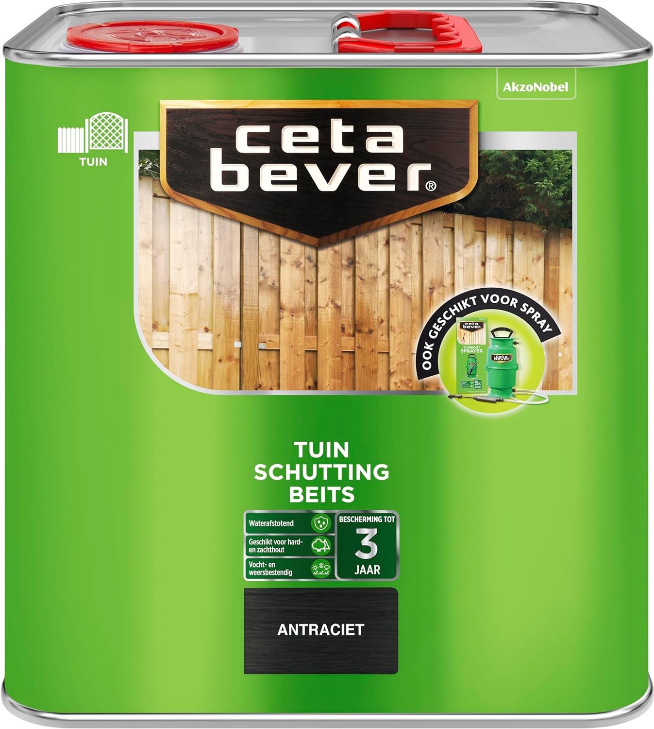 Houtbeits Transparant - Blank - 2.5 L - Waterafstotend - Tot 3 jaar bescherming - ShopVlot