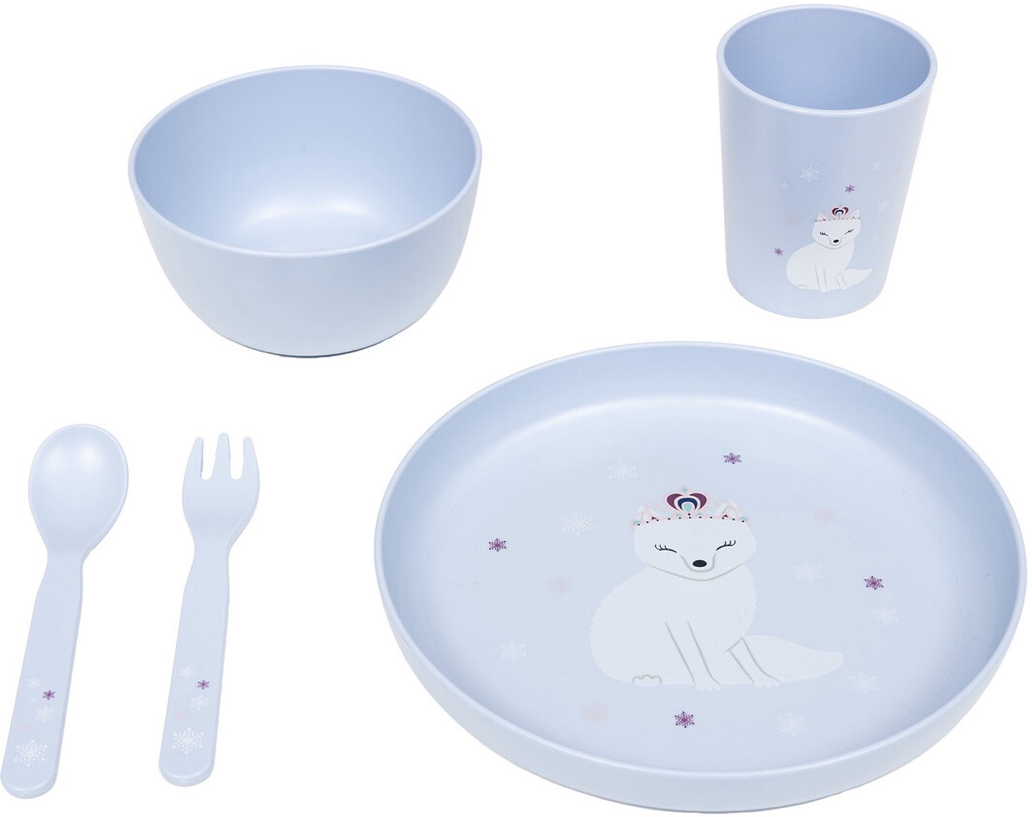 Atmosphera for kids - Eetset voor kinderen WINTER FOX, 5-delig