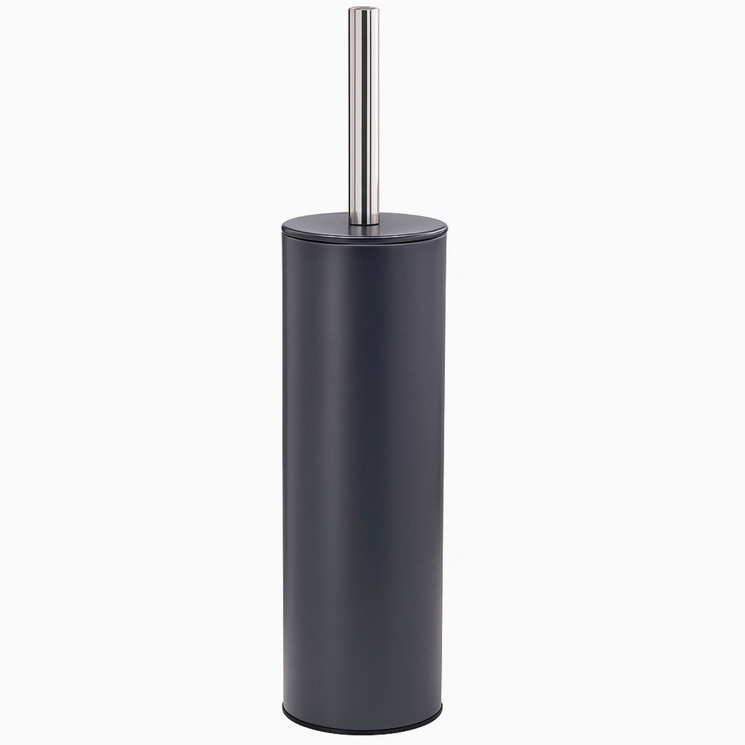 Bathroom Solutions - Metalen toiletborstel HOVA, Ø 8 cm - antraciet