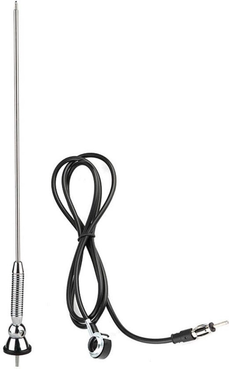 Autoantenne - Radio-dakantenne - Betere ontvangst - 180 graden draaibaar - 42 cm - Zilverkleurig
