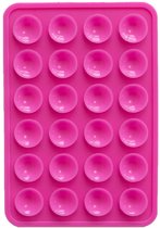 xoxo Wildhearts telefoonsticker - Stick On Me Square - Fuschia - Selfiesticker TikTok - Zuignap telefoonhoes telefoon sticker - Sticky sticker - Octobuddy Popsocket - Telefoonhouder - Vierkant - Roze / Rood